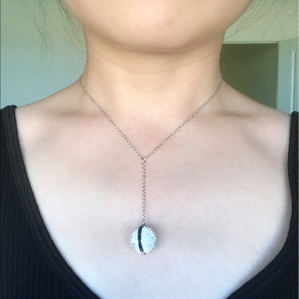 🆕 Swarovski crystal ball pendant necklace